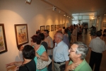 Juan Dualde y las escuelas de labores y pintura de la Caixa Rural inauguran sus exposiciones