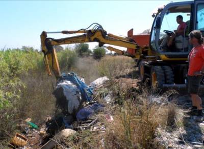 El Consorcio del Millars adecúa el último tramo del Camí la Cossa y retira 230 toneladas de residuos del paraje