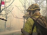 Arden 10 hectáreas en Montan en un incendio provocado por un rayo latente