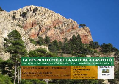 La desprotecció de la natura a Castelló, a debat