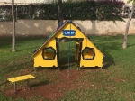 Almenara instala juegos infantiles en el parque de la calle Maestro Rodrigo