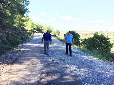 El alcalde de Les Useres anuncia 40.000 euros de inversión para mejorar el Camí Estrossos y los accesos a las fuentes La Presola y La Ponsa