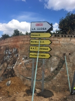 Mejora de la señalización en el camino que une La Llosa con al autovía CV-10