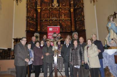 La Diputación entrega a Vall d´Alba la escultura restaurada del Cristo Crucificado