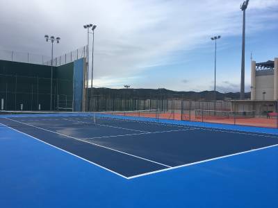 Nueva pista de tenis en la Ciudad Deportiva de Segorbe