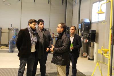 Autoridades municipales y responsables de Facsa visitan la planta de ósmosis inversa de Nules