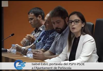 Peñíscola: Isabel Esbrí diu NO a l'oferta de l'alcalde Martínez, del PP, perquè els socialistes passen a formar part de l'equip de govern