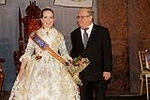 Teresa Vicent y Marta Musoles, Falleras Mayores del 75º aniversario de Caçadors