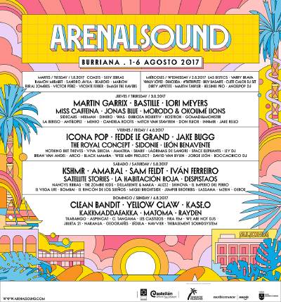 Guía de lo que no te puedes perder en Arenal Sound 2017