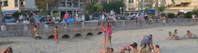 Concurso de castillos de arena en la playa de La Concha