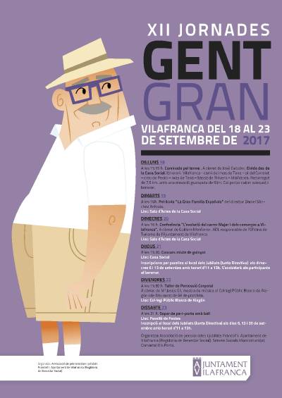 Semana de los mayores en Vilafranca entre el 18 y el 23 de septiembre