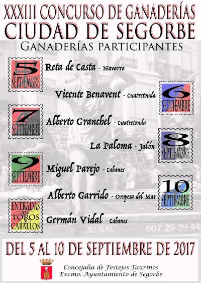 El XXXIII Concurso de Ganaderías Ciudad de Segorbe ya tiene ganadores