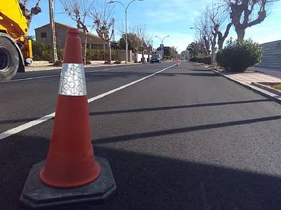 La carretera Burriana-Les Alqueries acumula un mes de provisionalidad