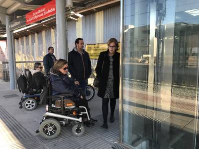 Borriana ya cuenta con el ascensor adaptado que Adif ha habilitado en la estación de trenes de la ciudad