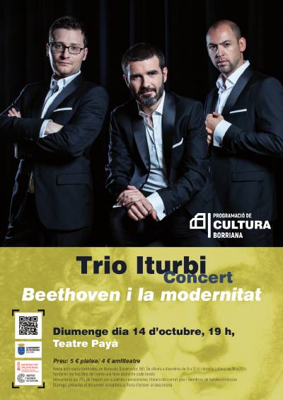 El Teatre Payà acollirà l'actuació del Trio Iturbi
