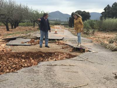 L'Ajuntament de la Vall d'Alba demanarà ajuda a la Generalitat Valenciana per a afrontar les greus destrosses que l'aiguat ha produït en els camins