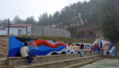 Un mural uneix de nou el Morella F.C. amb l’equip argentí C. A. San Lorenzo de Almagro