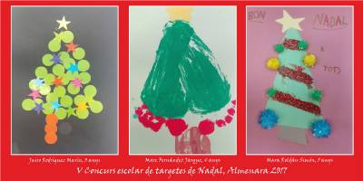 Convoquen el VI Concurs Escolar de targetes nadalenques d'Almenara