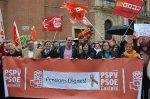 Ernest Blanch agradece que la ciudadanía, a pesar de la lluvia, haya respaldado la manifestación de Castellón por unas pensiones dignas 