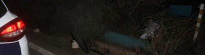 Atropellado al circular con bicicleta sin luces a la una de la madrugada