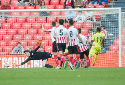 Partido del play-off que ha disputado el Villarreal B ante el Bilbao Athletic en San Mamés (1-3).