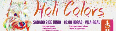 Inscríbete a la '1ª Marcha Inclusiva Holi Colors' del próximo 9 de junio en Vila-real