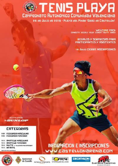 Castellón acoge por primera vez el campeonato autonómico de Tenis Playa