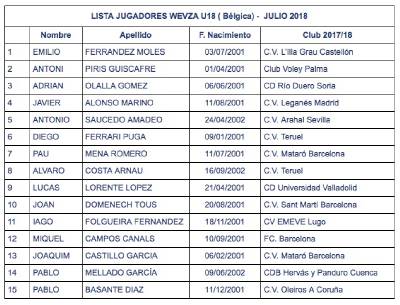 El jugador del CV L'Illa-Grau Emilio Ferrández, con la sub-18