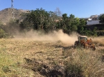 Las brigadas de limpieza forestal trabajan en la Vall d'Uixó para mitigar el riesgo de incendios