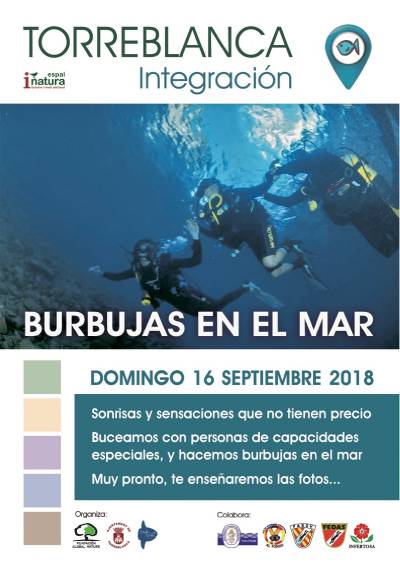 Torreblanca organitza l'activitat de busseig adaptat 'Bambolles a la mar'