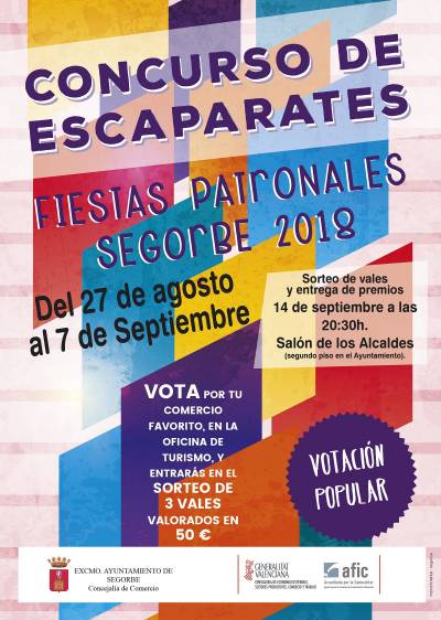 Mañana se desvelan los ganadores del Concurso de Escaparates 2018