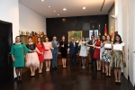 L'alcalde anuncia el nomenament de Carmen Rubert com a reina de les festes 2019, amb les dames ?gata Martínez, Bàrbara Martínez, Isabel González i Tania Ripollés