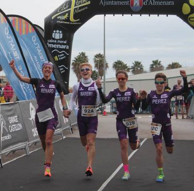 El Universitat d'Alacant y el Corre-Cuita se proclaman campeones autonómicos de duatlón por equipos en Almenara