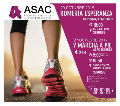Este domingo comienzan las marchas solidarias de ASAC en Segorbe