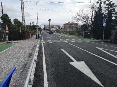 Burriana da por finalizado el carril ciclopeatonal de la carretera del Grao