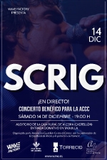 Sábado 14 de diciembre Concierto Solidario del alcorino SCRIG a beneficio de la Asociación Castellón Contra el Cáncer ACCC