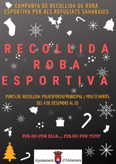 Comença la recollida de roba esportiva per als refugiats saharauís a Almenara