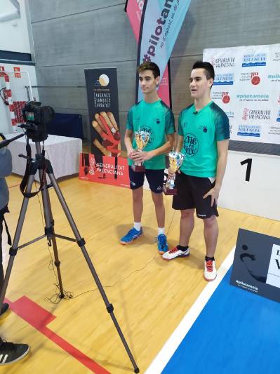 L'equip del CPV Onda compost per Diego i Carlos aconsegueix l'Or en el 9 Campionat Autonòmic de Clubs d'One Wall Parelles