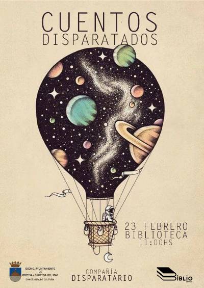 La biblioteca de Oropesa del Mar apuesta por la animación lectora con el espectáculo 'Cuentos disparatados'