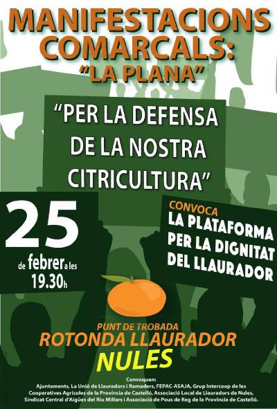 Cartel Manifestación 25 febrero