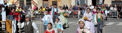L'Ofrena llena de solemnidad y emoción el último día de Fallas de Borriana que se cerraban con la Cremà
