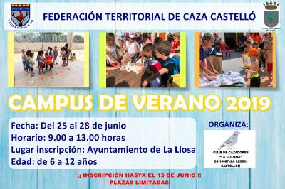 Campus d'estiu de la Federació de Caça a La Llosa