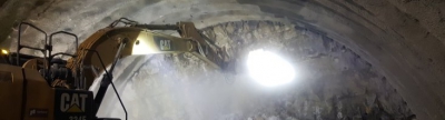 Fomento finaliza hoy el cale del túnel del Puerto del Querol en las obras de acondicionamiento de la carretera N-232