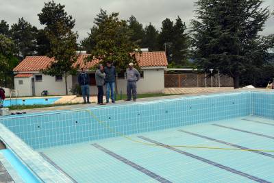 Recta final de les obres de la Piscina Municipal de Morella