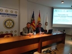 El doctor Mariano Soto imparte una conferencia sobre planificación hidrologica organizada por el Club Rotary La Vall d'Uixo
