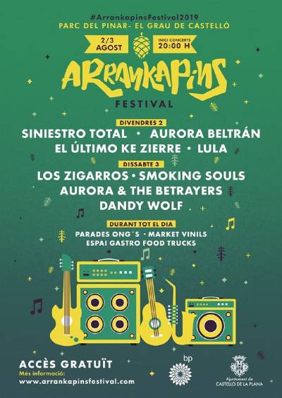 La quarta edició de l'Arrankapins arriba al Pinar del Grau de Castelló els dies 2 i 3 d'agost