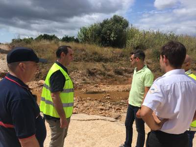 La Diputació comença a Càlig i Santa Magdalena els treballs per a reparar les afeccions de les pluges torrencials