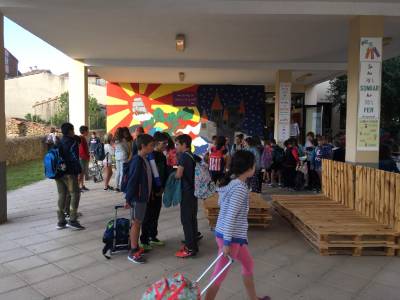150 escolars inicien el curs al CEIP Don Blasco de Alagón de Vilafranca