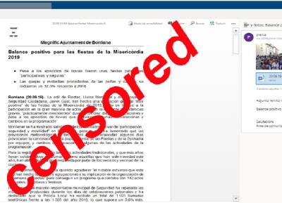 La Transparencia de Safont: 'Comunicado de prensa sin preguntas'