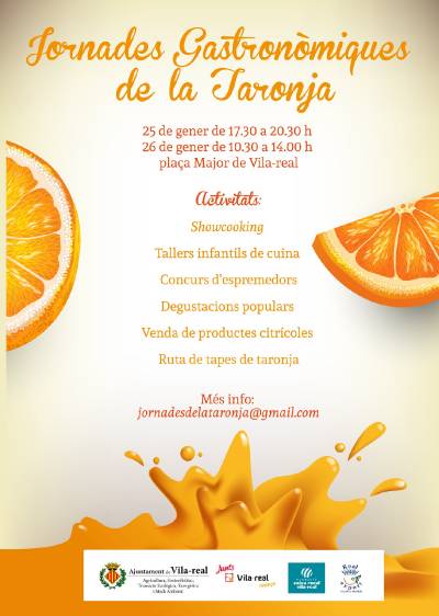 Les II Jornades Gastronòmiques de la Taronja mostraran els usos i propietats d’aquesta fruita a través de tallers, concursos i degustacions per a tota la família